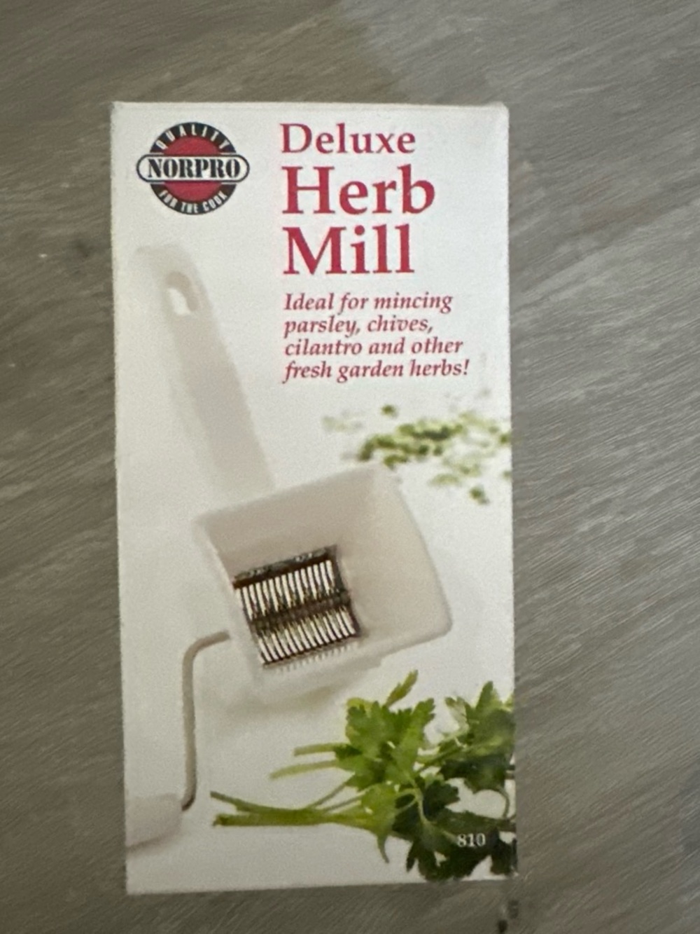 NEW IN BOX Norpro Deluxe Herb Mill - White